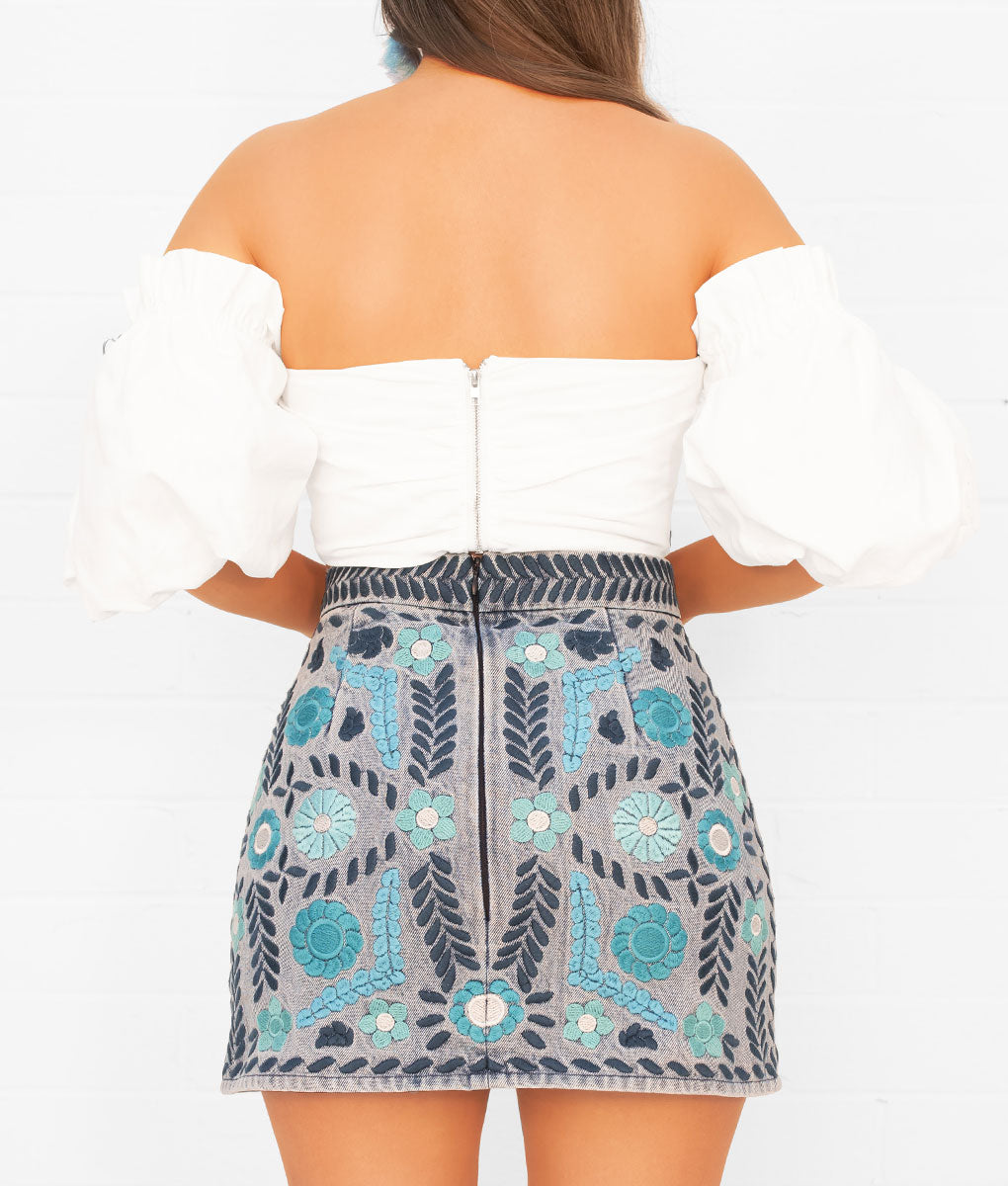 State Parrandera Embroidered Skirt