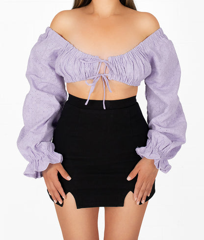 Preciosa Long Sleeve Crop Top