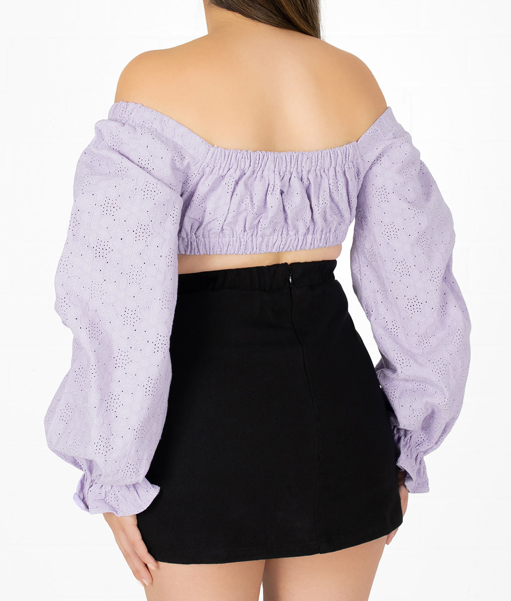 Preciosa Long Sleeve Crop Top