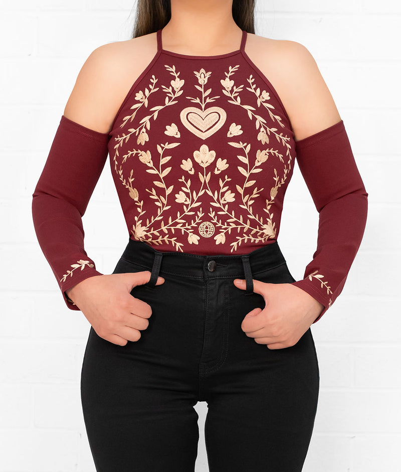 Rebelde Backless Tie Top Holiday Edition