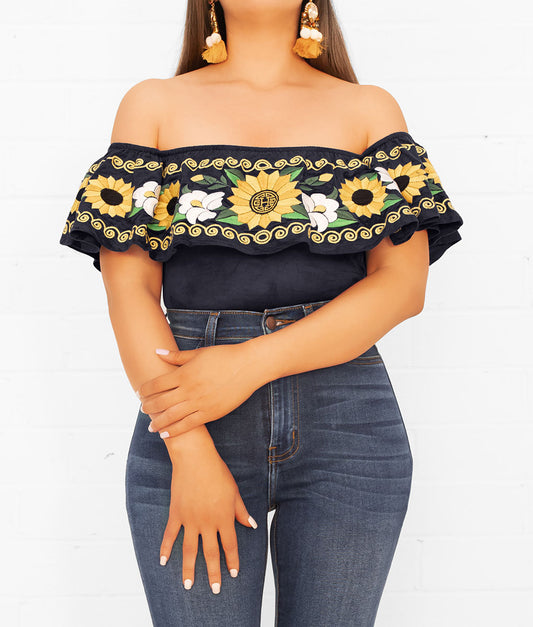 Paisana Embroidered Bodysuit