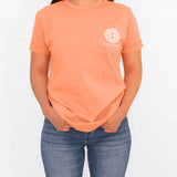 State Butterfly & Daisies Short Sleeve Pocket Tee