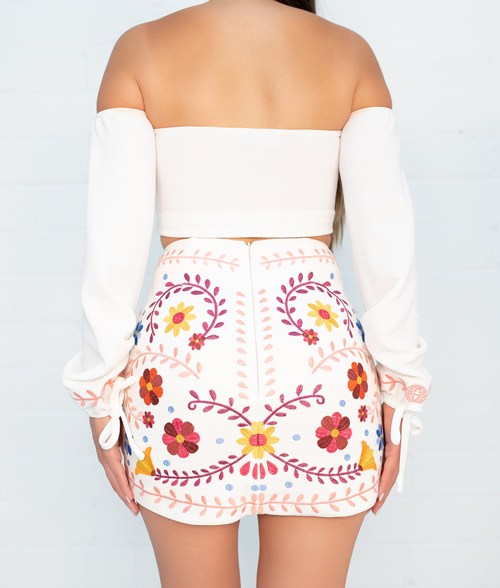 Catrina Embroidered Skirt