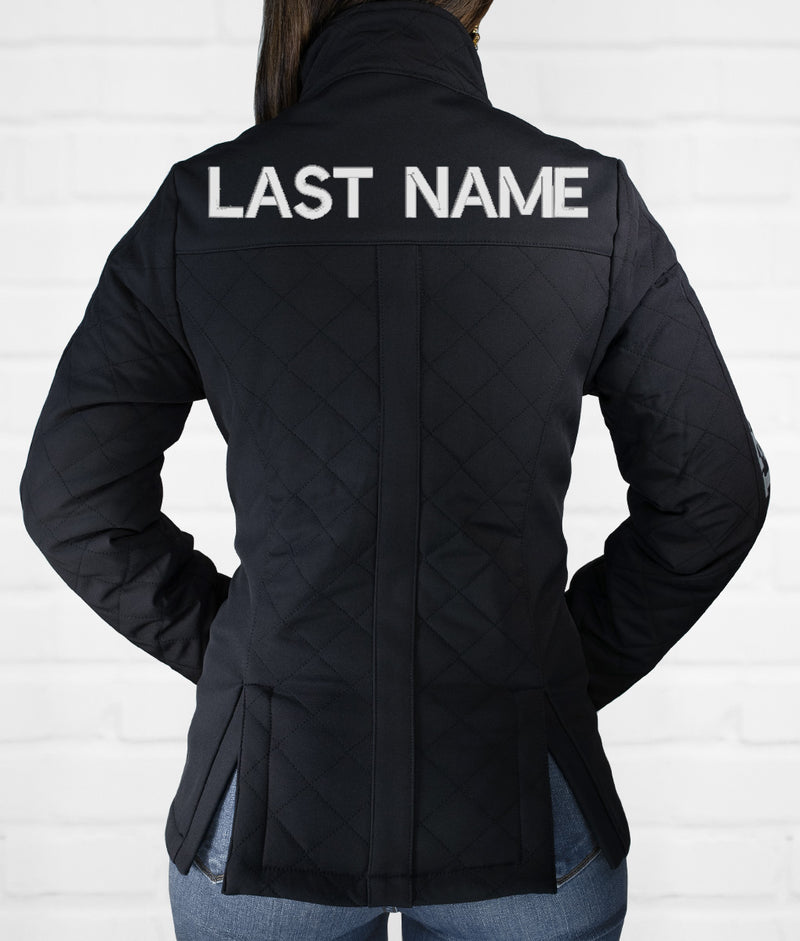 Last Name Women's Quilted Softshell Jacket