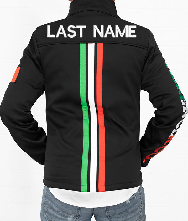 Last Name TriColor Men's Softshell Jacket