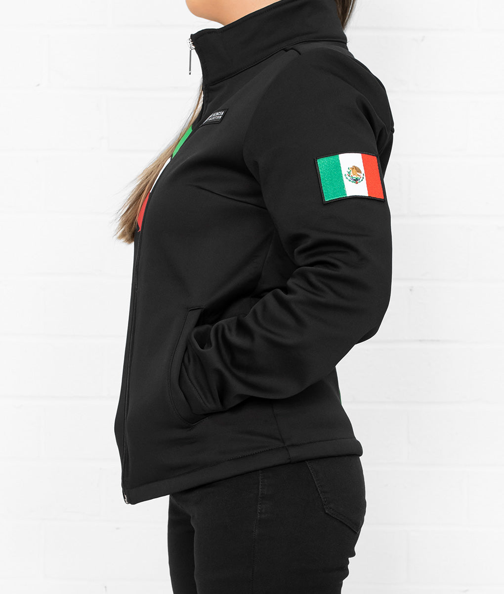 Last Name TriColor Women's Softshell Jacket