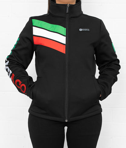 Last Name TriColor Women's Softshell Jacket