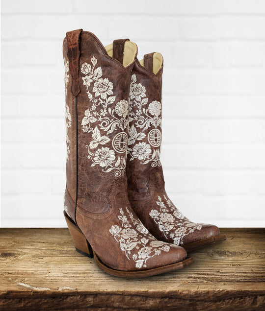 Ximena Embroidered Western Boot – Herencia Clothing