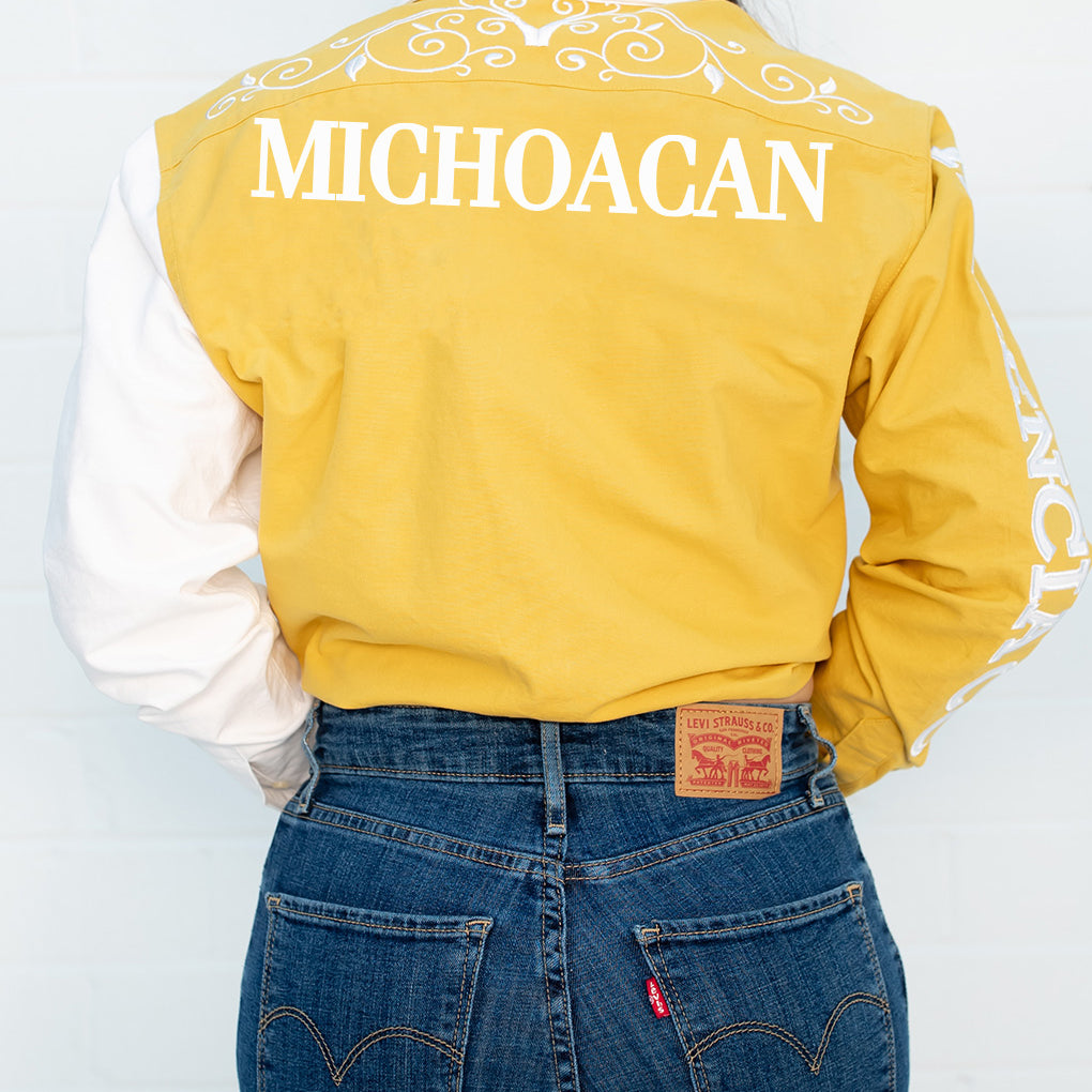 Yellow State Men's Jaripeo Button-Down