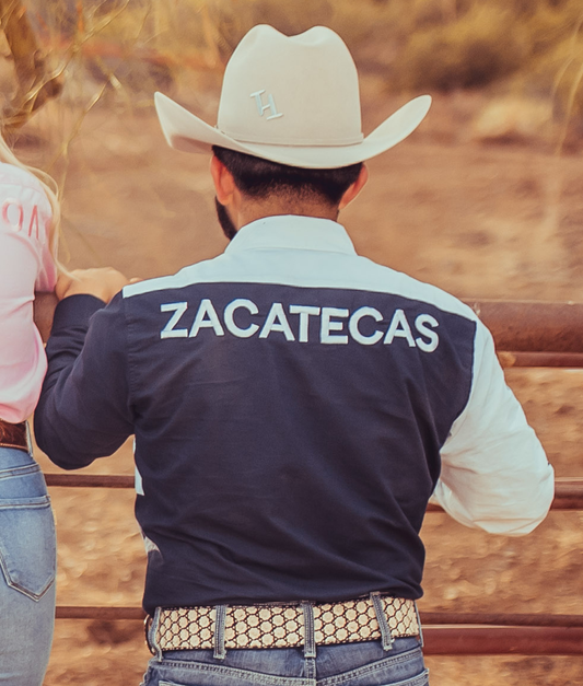 Navy/White State Men's Jaripeo Button-Down