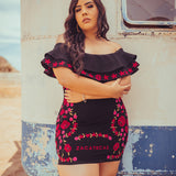 State Aztec Princess Embroidered Dress