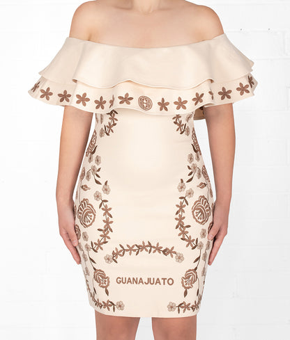 State Aztec Princess Embroidered Dress Holiday Edition