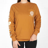 State Butterfly & Daisies Long Sleeve Pocket Tee