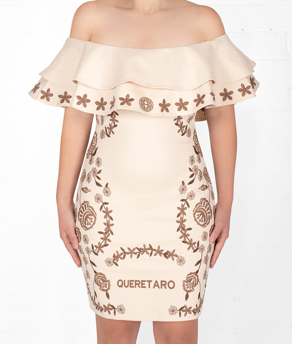 State Aztec Princess Embroidered Dress Holiday Edition