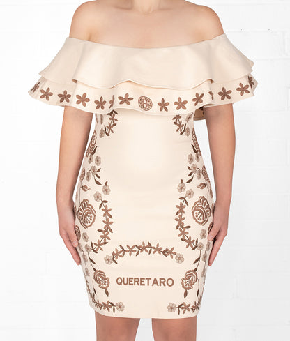 State Aztec Princess Embroidered Dress Holiday Edition