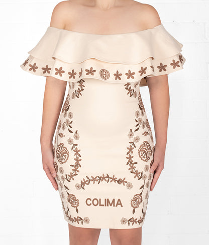 State Aztec Princess Embroidered Dress Holiday Edition
